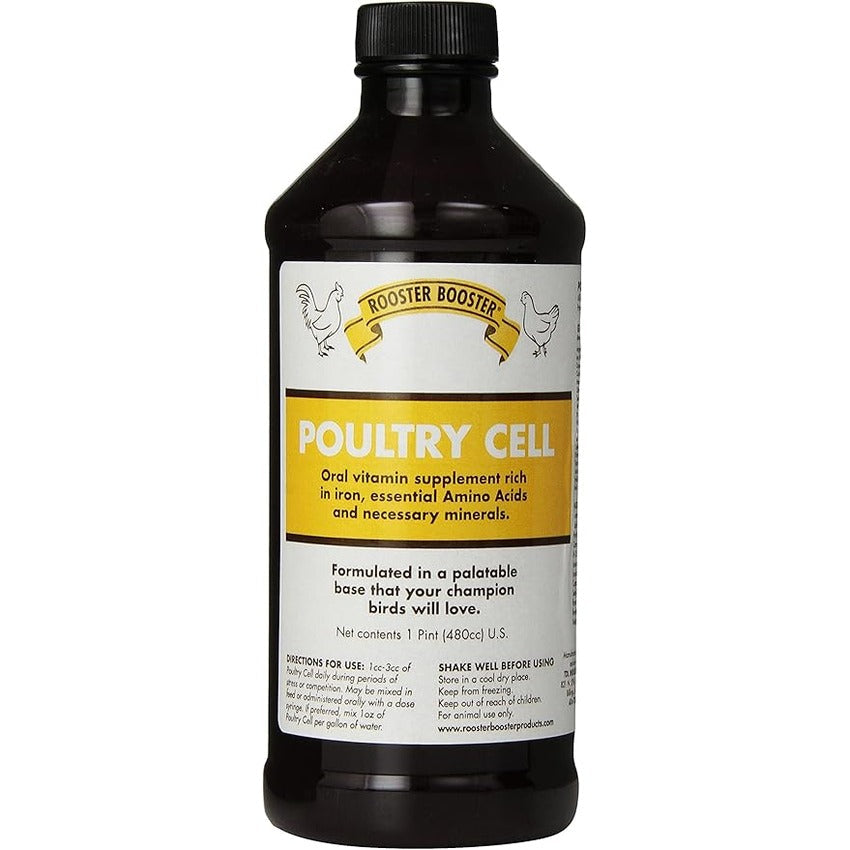 Rooster Booster Poultry Cell 16 oz + Poultry Booster 1.25 lb Poultry Care Bundle