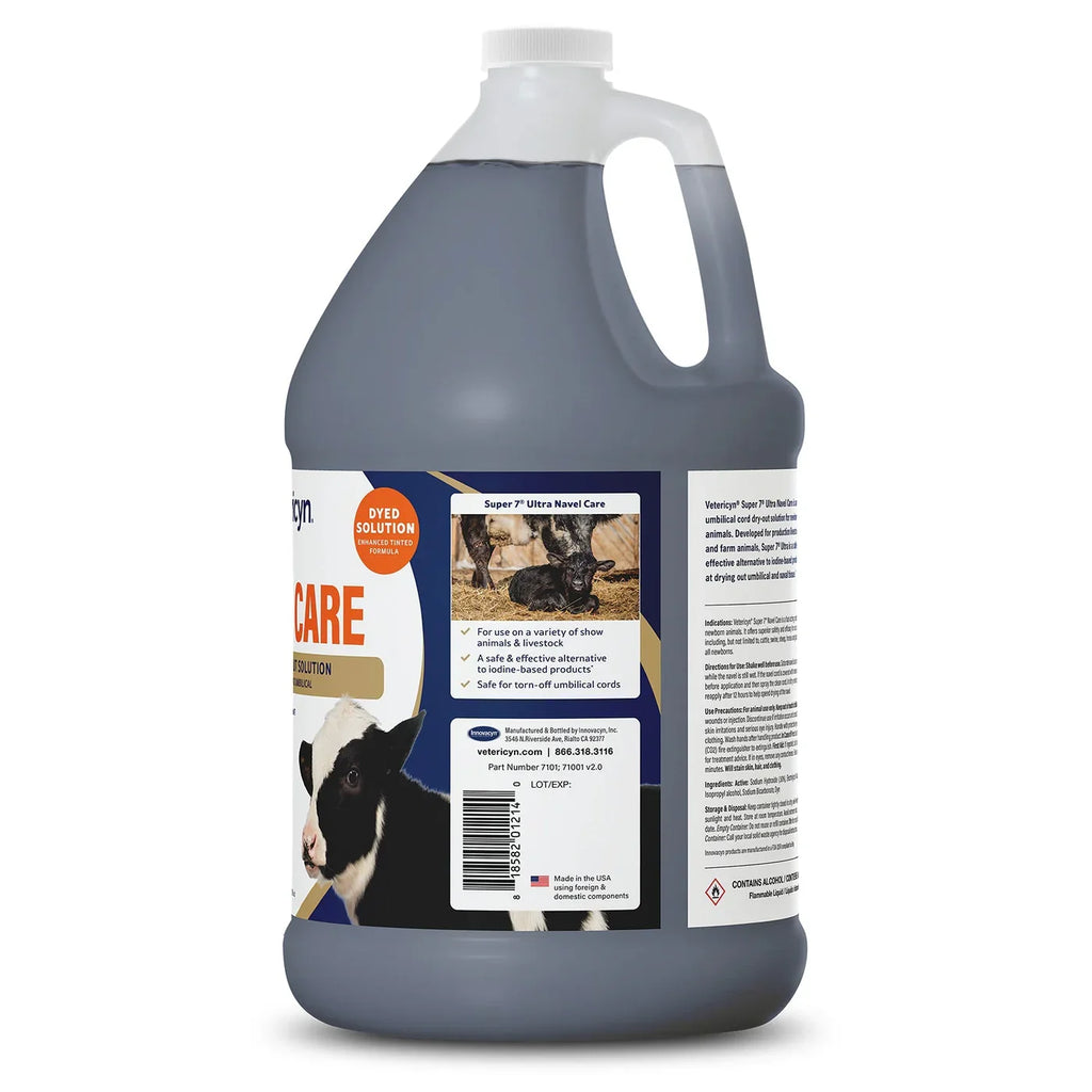 Vetericyn Plus Super 7 Navel Dip for Dogs Cats Horses Animals 1 Gallon