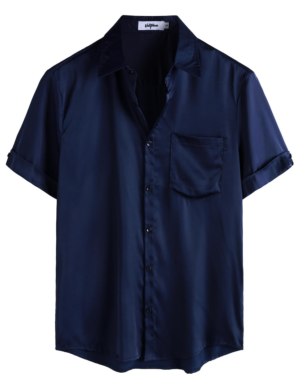VATPAVE Mens Silk Satin Hawaiian Shirt Short Sleeve Button Down Shirts | Hawaii, Summer, Beach, Vacation, Tropical, Resort Wear, Jacquard, Going Out, Rave, Cool, Club, Floral, Holiday, with Pocket