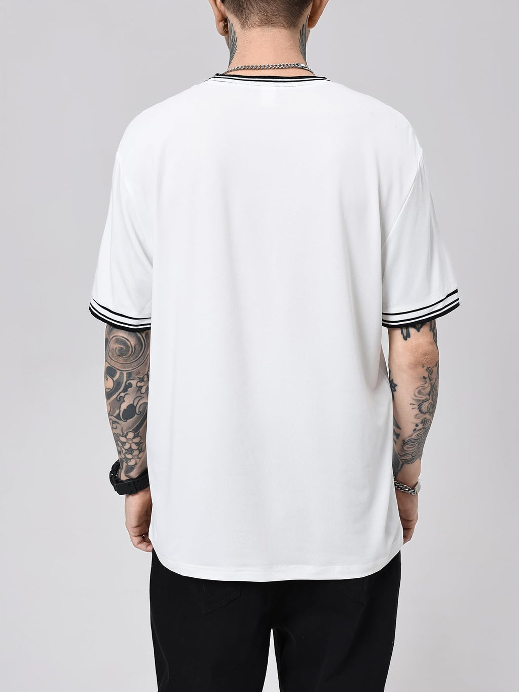 SOLY HUX Men's Crown Graphic Tshirt Short Sleeve Tees Summer Tops | Letter Print, Crew Neck, Striped Trim
