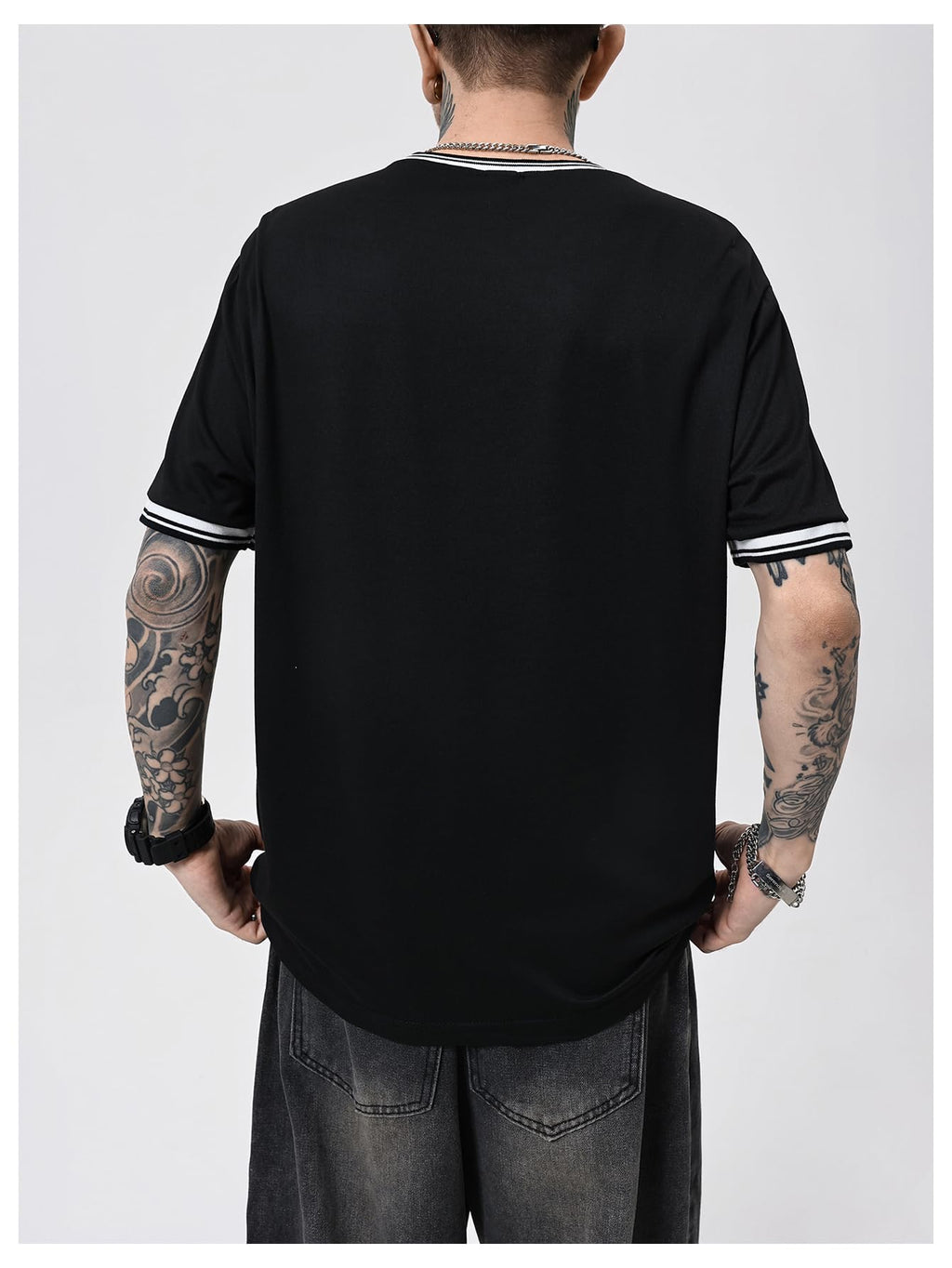 SOLY HUX Men's Crown Graphic Tshirt Short Sleeve Tees Summer Tops | Letter Print, Crew Neck, Striped Trim