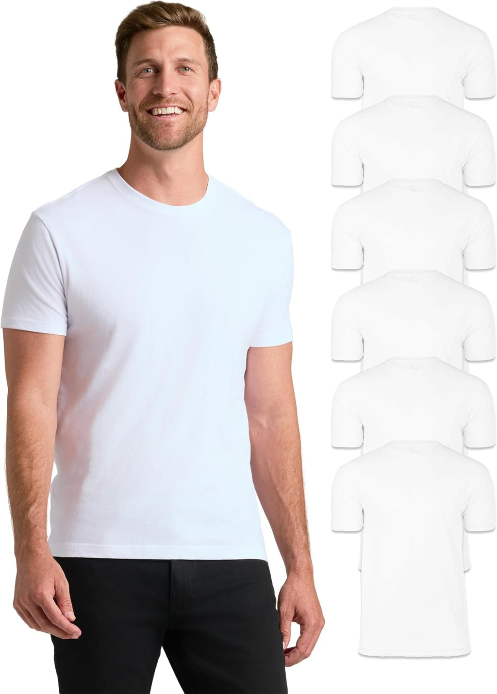 True Classic Mens T-Shirts – Short Sleeve Crew Neck T Shirts for Man, Cotton Blend Plain Novelty Men's T-Shirts