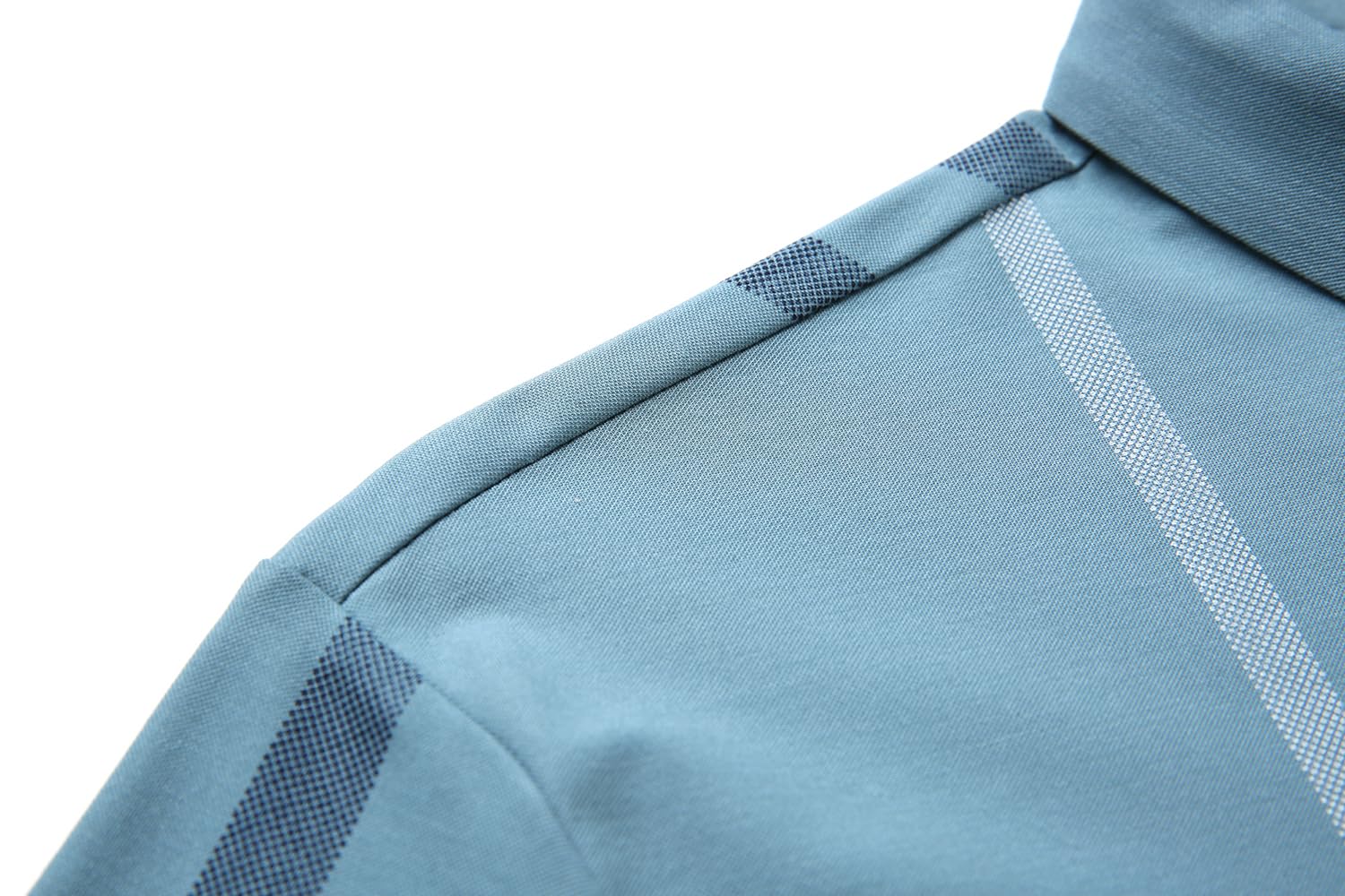 Mens Casual Striped Short Sleeve Collared T Shirt Polo Shirts
