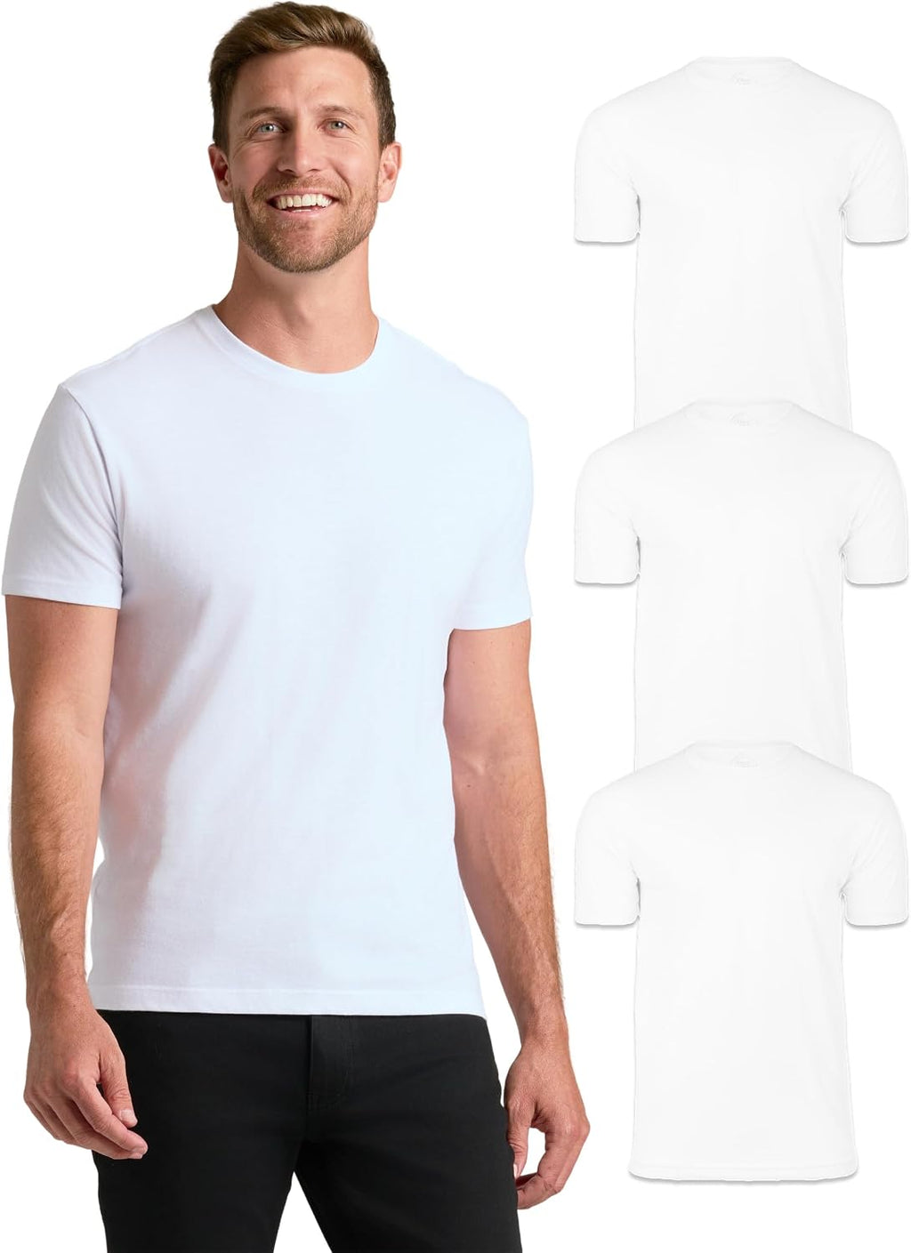 True Classic Mens T-Shirts – Short Sleeve Crew Neck T Shirts for Man, Cotton Blend Plain Novelty Men's T-Shirts