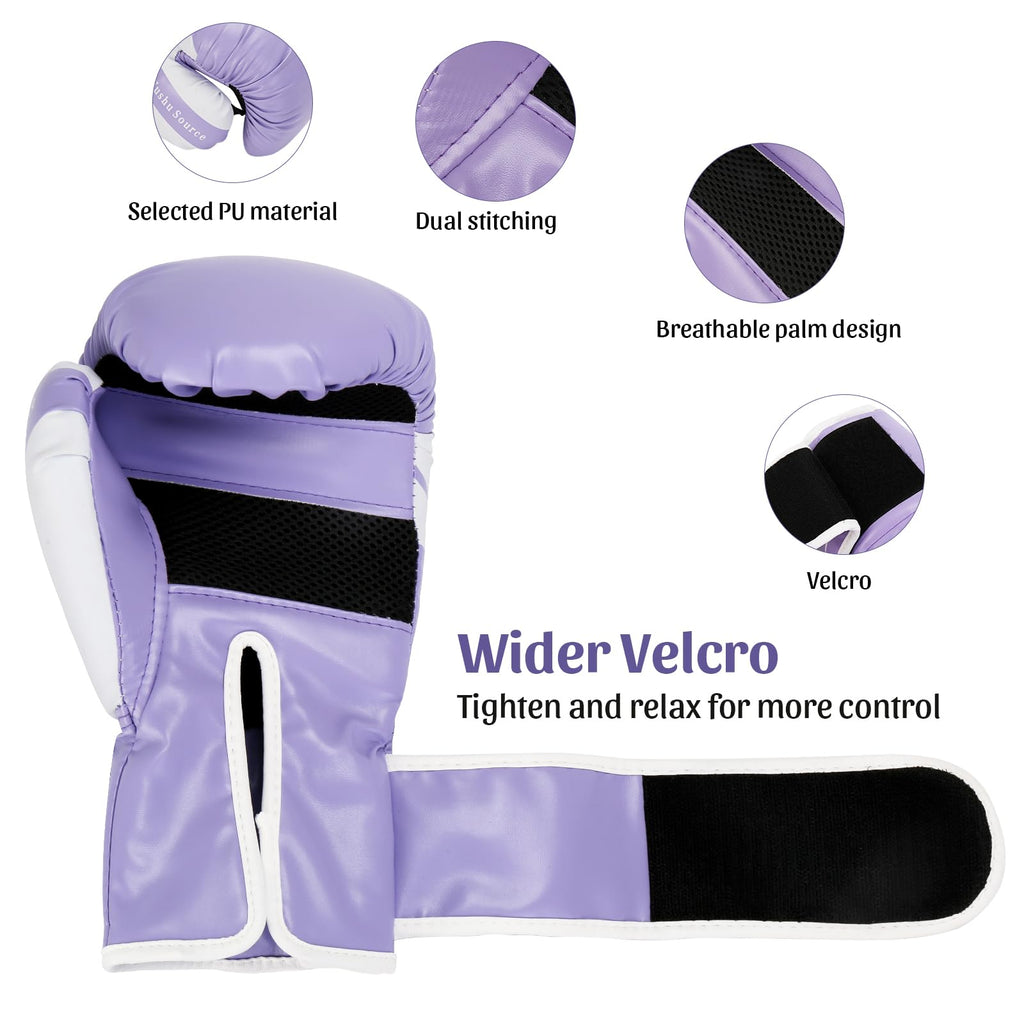 Boxing Training Gloves Punching Bag Gloves for Women & Adult, Professional Shockproof Gloves for Training Playing Muay Thai, Sparring, Fighting Kickboxing