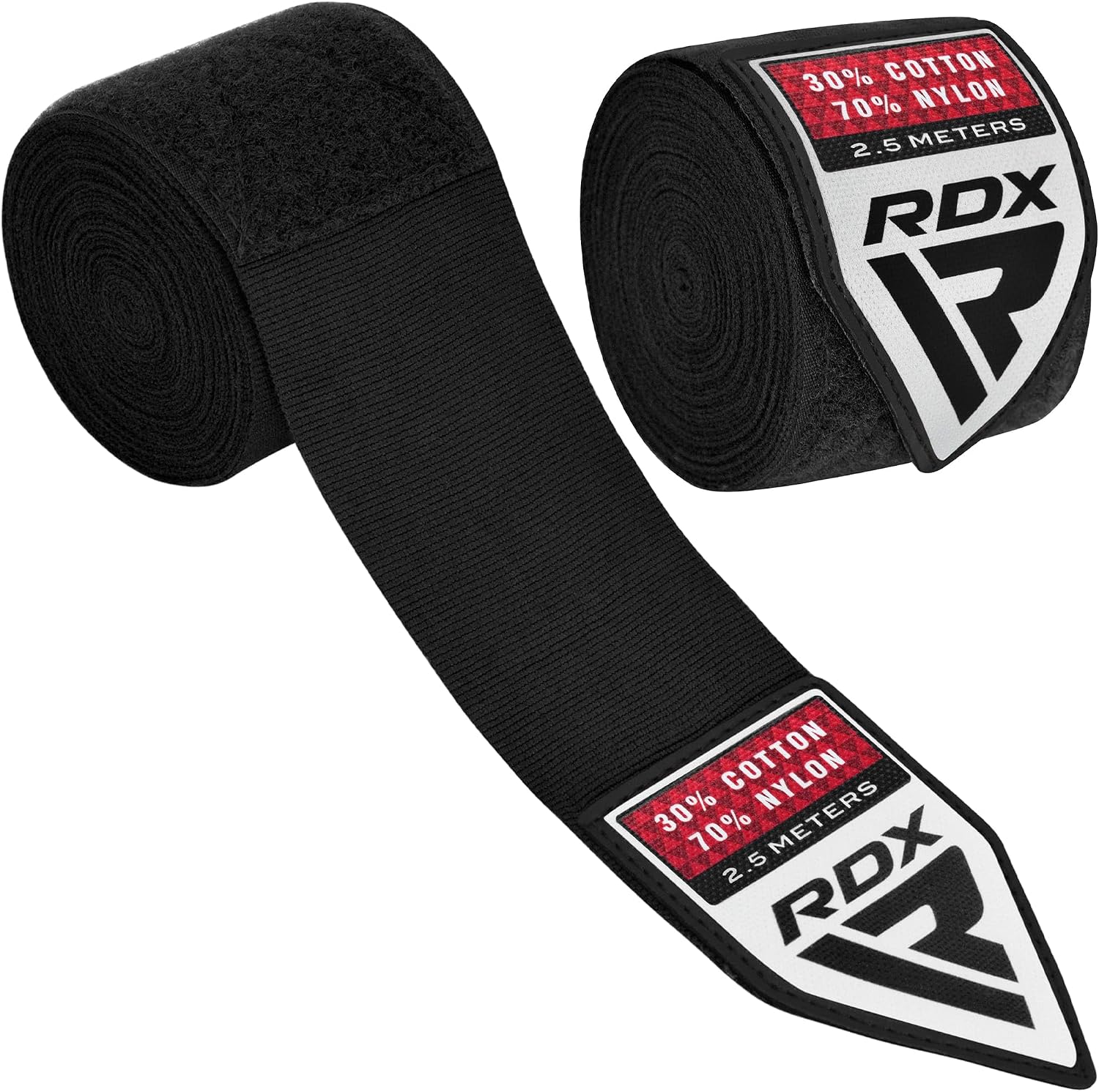 RDX Boxing Wraps Kids 2.5M Inner Gloves, Elasticated Thumb Loop Bandages, Junior Under Mitts Hand Fist Protector Wrist Support Straps, Muay Thai MMA Kickboxing Martial Arts Speed Bag Punching Training