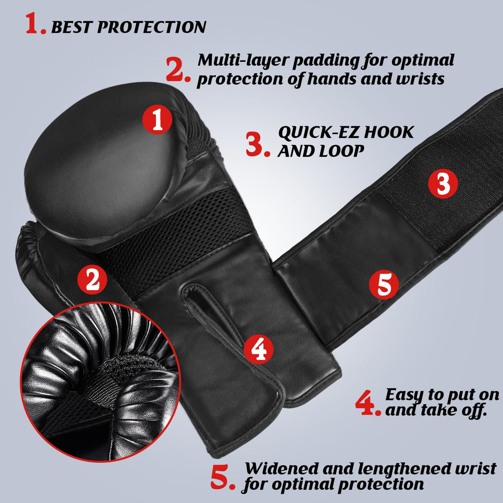 Boxing Gloves for Men Women, Training Sparring Boxing Gloves, Heavy Punching Bag Workout Gloves for Boxing Kickboxing Muay Thai Mixed Martial Arts MMA Training