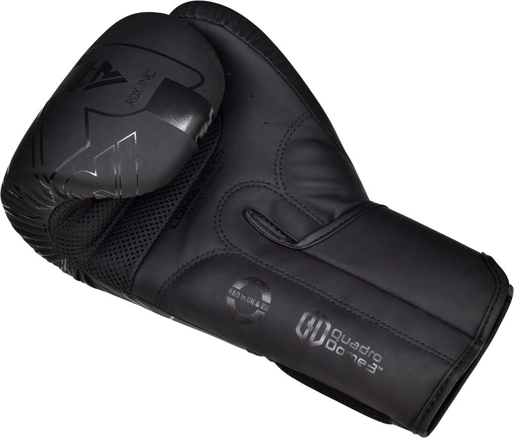 RDX Boxing Gloves, Pro Training Sparring, Maya Hide Leather, Muay Thai MMA Kickboxing, Men Women Adult, Heavy Punching Bag Focus Mitts Pads Workout, Ventilated Palm, Multi Layered, 8 10 12 14 16 18 Oz