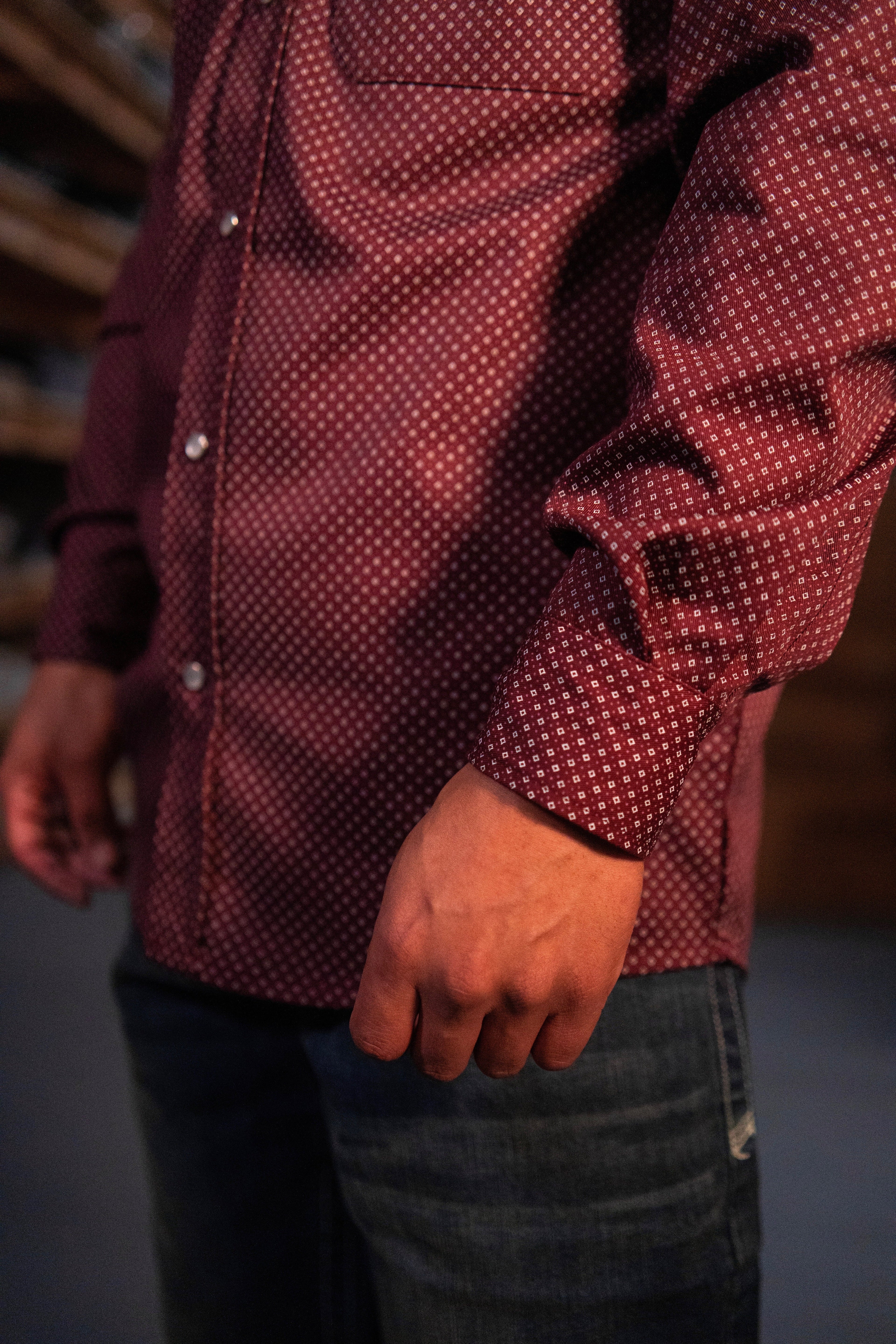 FR Pearl Snap Work Shirt - Rustline - With U.S Flag