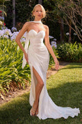 Ladivine CD411W Strapless Sweetheart Fitted Bridal Gown