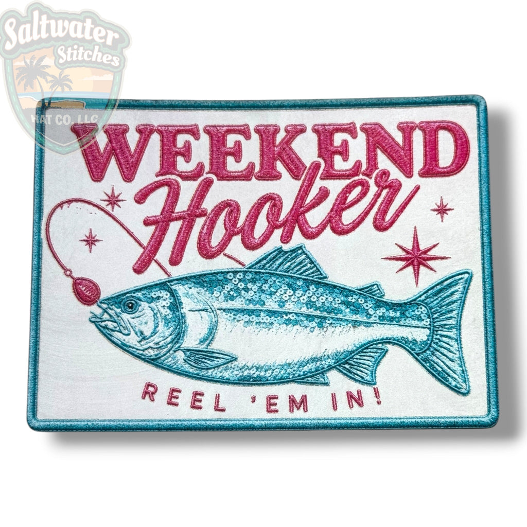 Weekend Hooker UV Printed Embroidery Look Patch