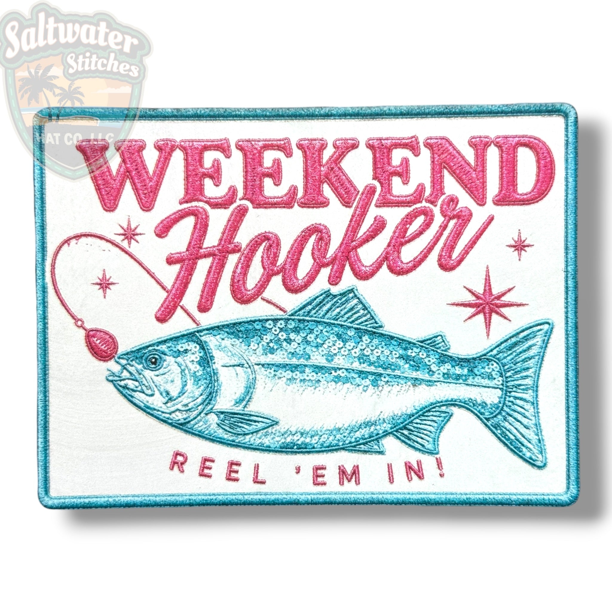 Weekend Hooker UV Printed Embroidery Look Patch