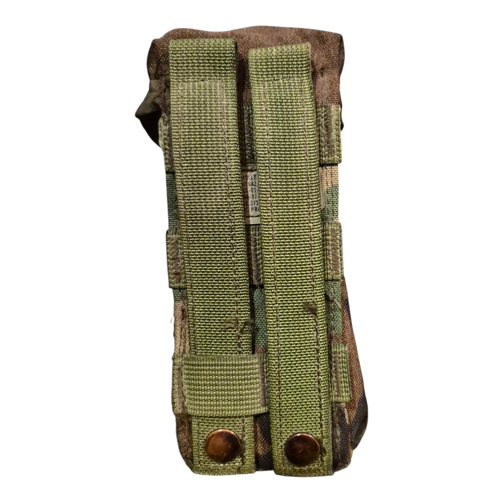 Genuine USGI M81 Woodland Double Magazine Pouch | MOLLE II Military Surplus
